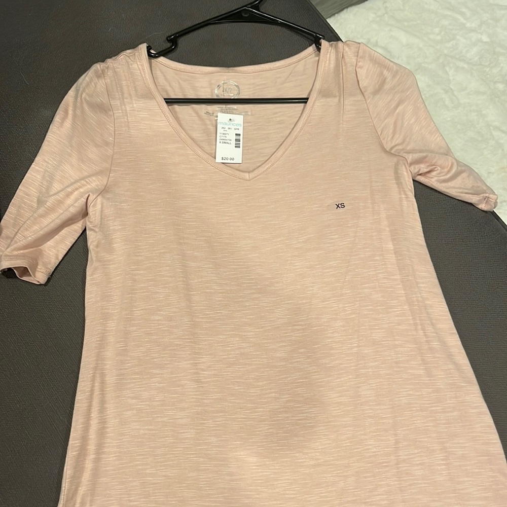 Light pink short sleeve shirt